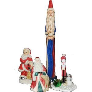 4 Very Different Variety of Vintage Santa's To Add To Your Collection